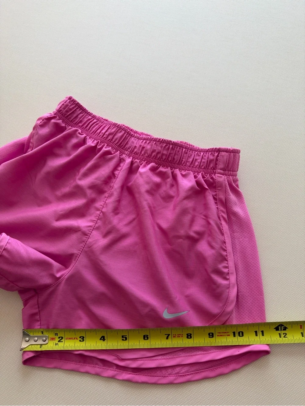 Nike Pink Women's Running Shorts with Reflective Swoosh